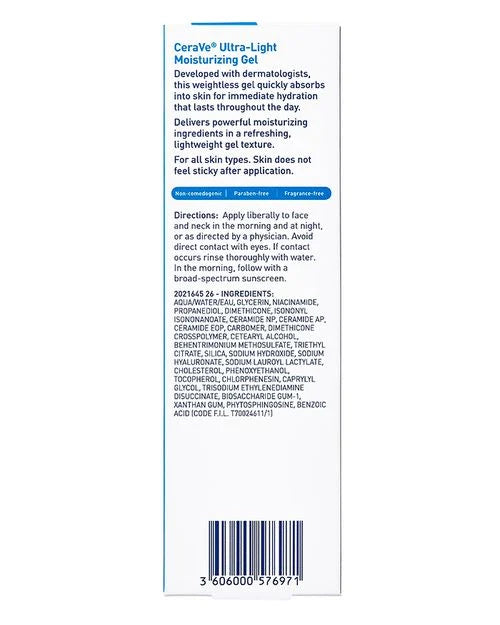 CeraVe Ultra-Light Moisturizing Gel