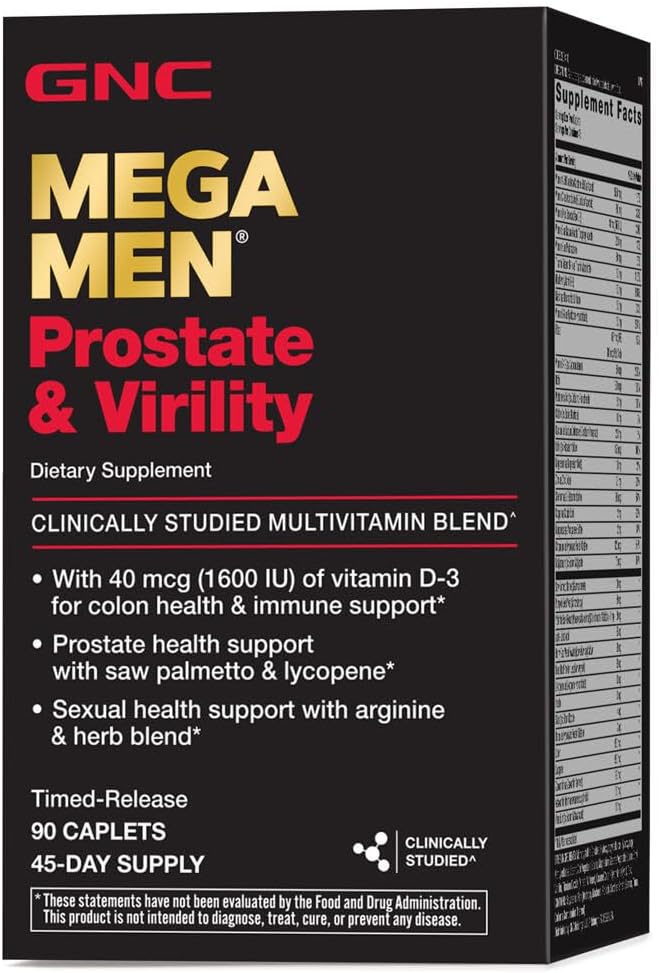 GNC Mega Men Prostate and Virility | Supports Optimal Sexual Health and Prostate Health | 90 Caplets SKINFUDGE® Clinic Lahore (Dermatologist / Skin Specialist)