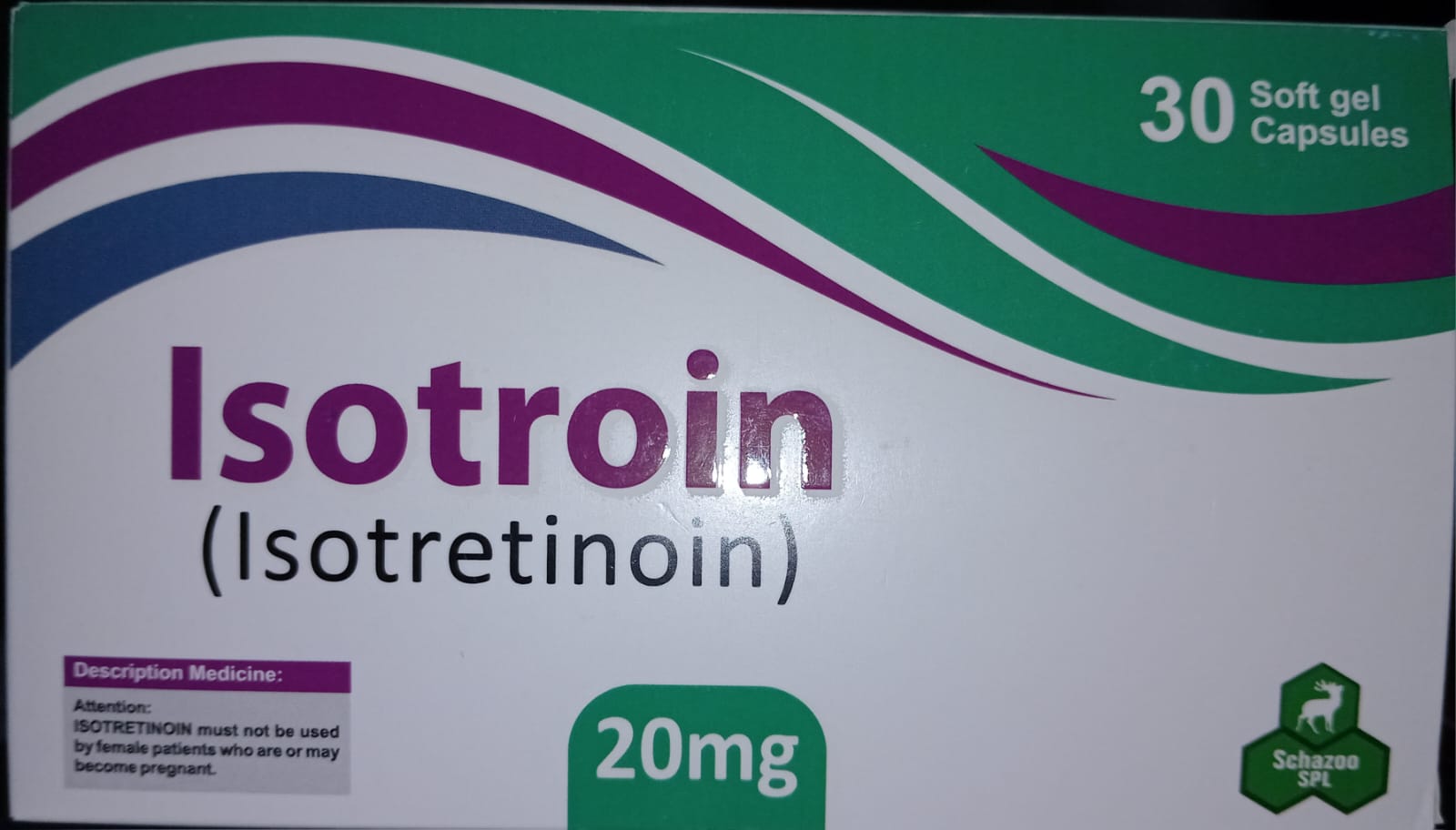 Isotroin (Isotretinoin) 20mg Soft gel capsules
