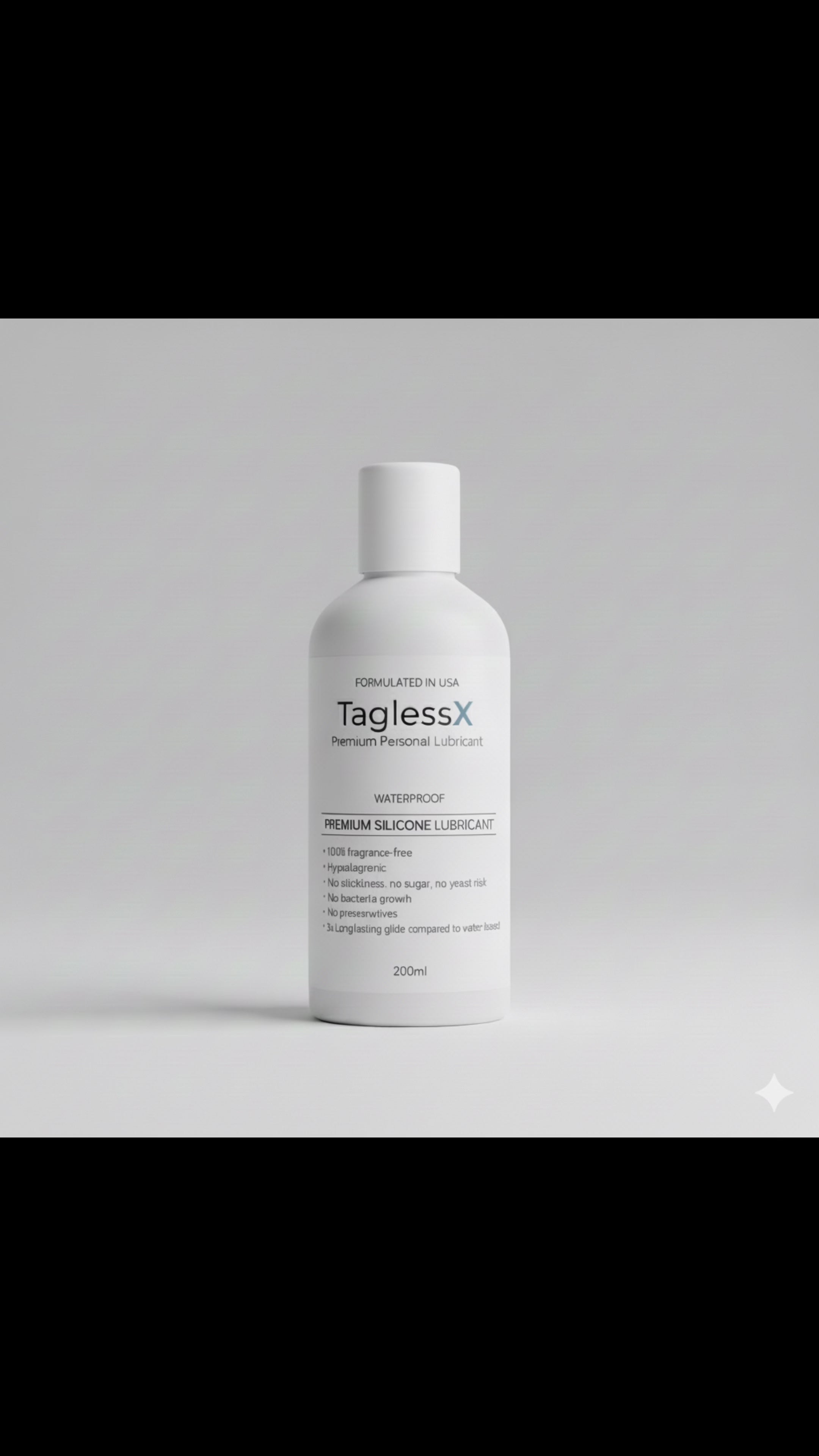 TaglessX Premium Silicone Personal Lube (Alternative to Astroglide & Überlube)
